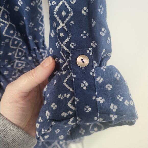 Anthropologie MEADOW RUE Anila Shirt Dress w/Tie Waist in Chambray - Sz 2 - Picture 4 of 7